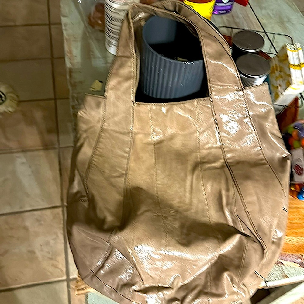 Elegant Tan Hobo Bag